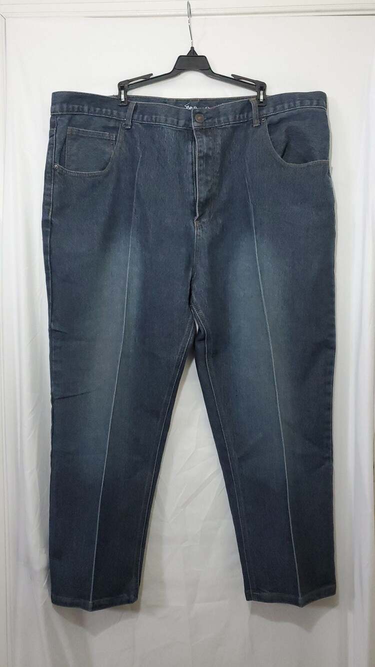 Beverly Hills Polo Club Men's Creased Denim Jeans Size 44x30